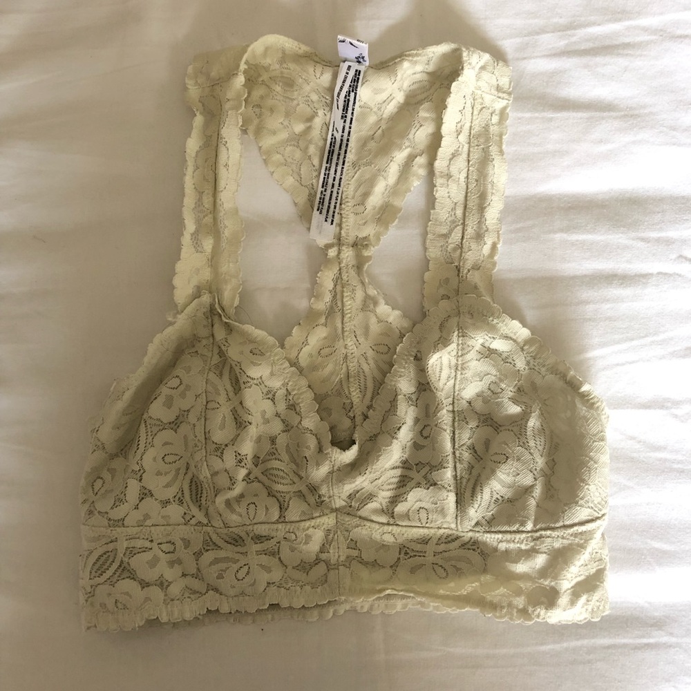 Free People Cream Bralette
